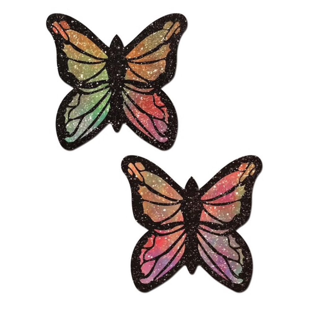 Rainbow Glitter Butterfly Pasties